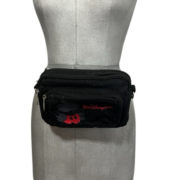 Disney Black and Red Belt Bag with Mickey Mouse Design - Picture 2 of 10